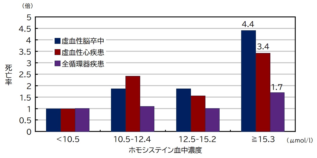 高ホモシステインによるリスク